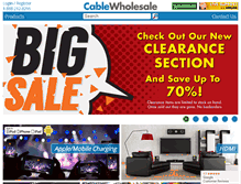 Tablet Screenshot of cablewholesale.com